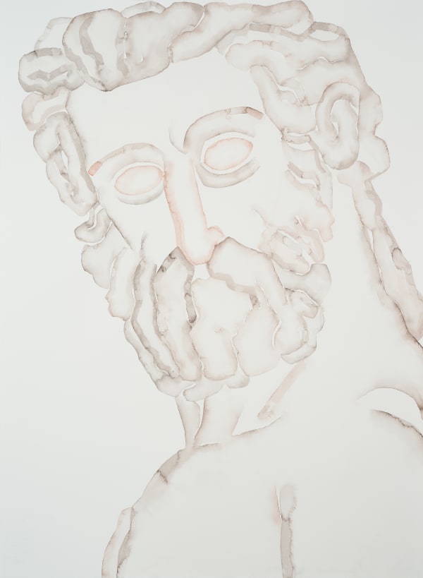 HU Zi Florence Neptune IV, 2018 Gouache on paper 纸上水粉 76.5 x 56 cm