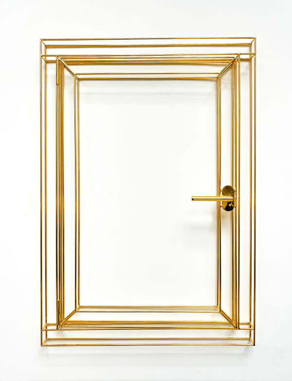 Weigang GAO OPEN, 2023 Stainless steel, gold 不锈钢电镀24K金 100 x 70 x 20 cm Edition of 9 plus 1 AP