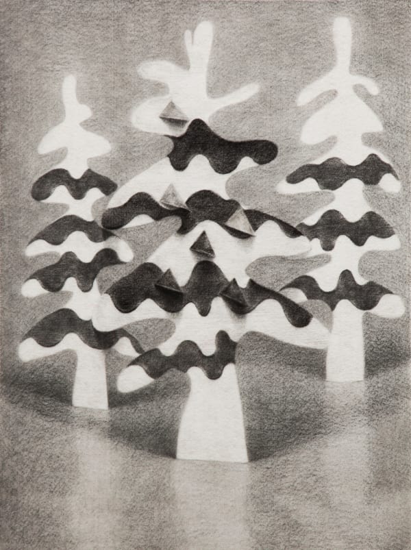 ZHANG Yunyao Royal Hotel 皇家酒店, 2013 Graphite ,pencil on felt 石墨铅笔毛毡 43.5 x 59 cm