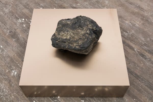 SU Chang Chew 咀嚼, 2015 Asphalt 沥青 36 x 36 x 8 cm 36 x 36 x 8 cm (lampstand:70 x 70 x 20.5 cm) 36 x 36 x 8 cm 36 x 36 x 8 cm (底座:70 x 70 x 20.5 cm)