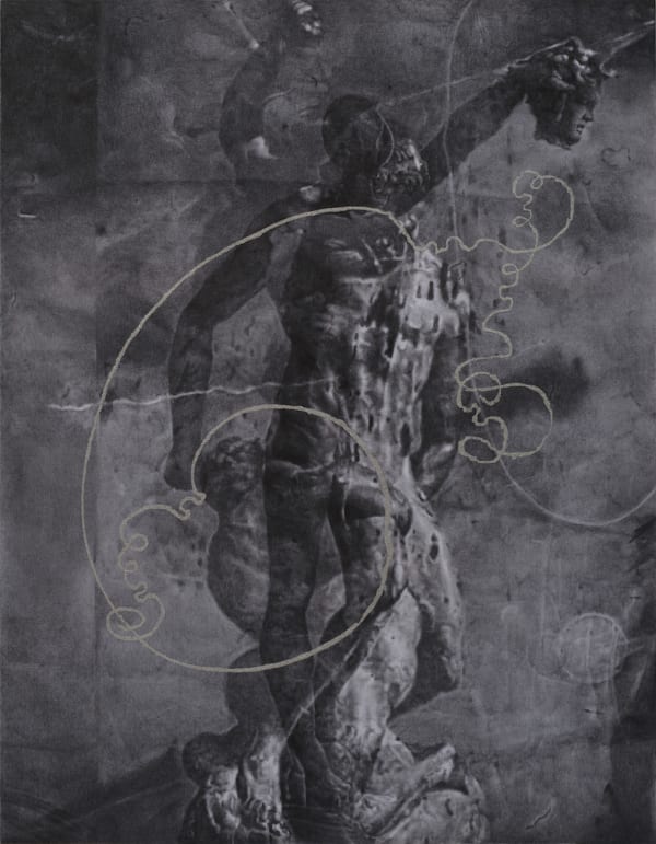 ZHANG Yunyao Study in Figures (AVIDATIA) 形体习作(AVIDATIA), 2019 Graphite on felt 石墨毛毡 183.5 x 143 cm