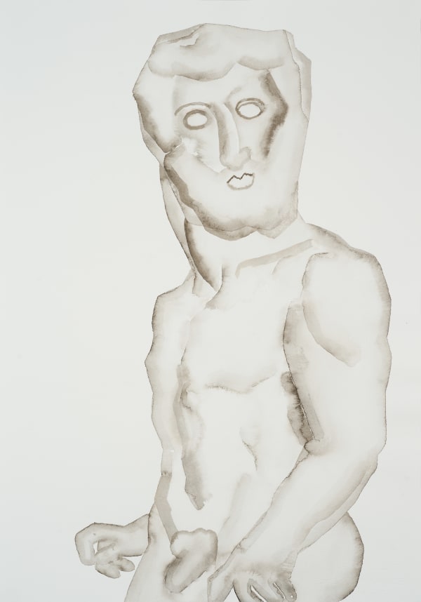 HU Zi Neptune, 2016 Gouache on paper 纸上水粉 56.2 x 39.3 cm