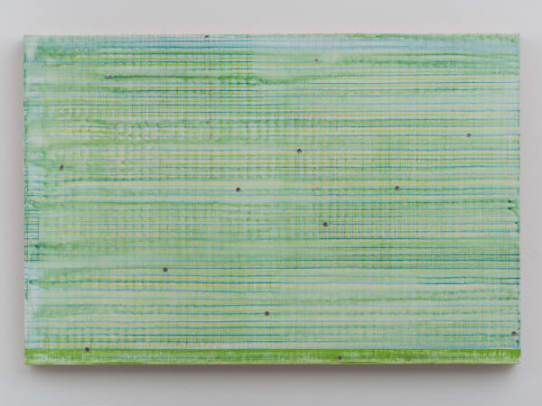 ZHANG Ruyi No Light Here─1 这里没有灯光─1, 2016 Mixed media on wood panel 木板上综合材料 40 x 60 cm