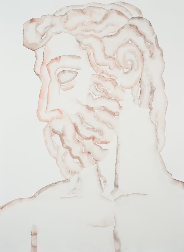 HU Zi Florence Neptune III, 2018 Gouache on paper 纸上水粉 76.5 x 56 cm