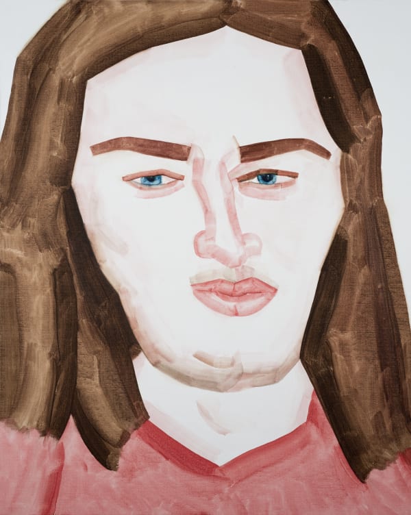 HU Zi David Gilmour V, 2018 Oil on canvas 布面油画 100 x 80 cm