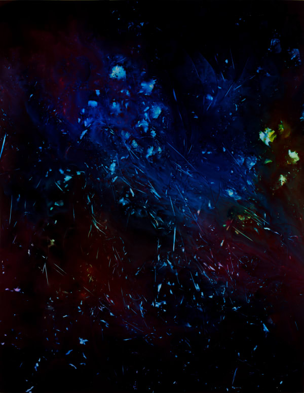 WANG Ningde The Deluge 14201100 大洪水14201100, 2023 Photographic paper, modulated printing inks applied by artist 相纸、艺术家调配打印墨水堆积 142.5 × 110 cm Unique 唯一版本