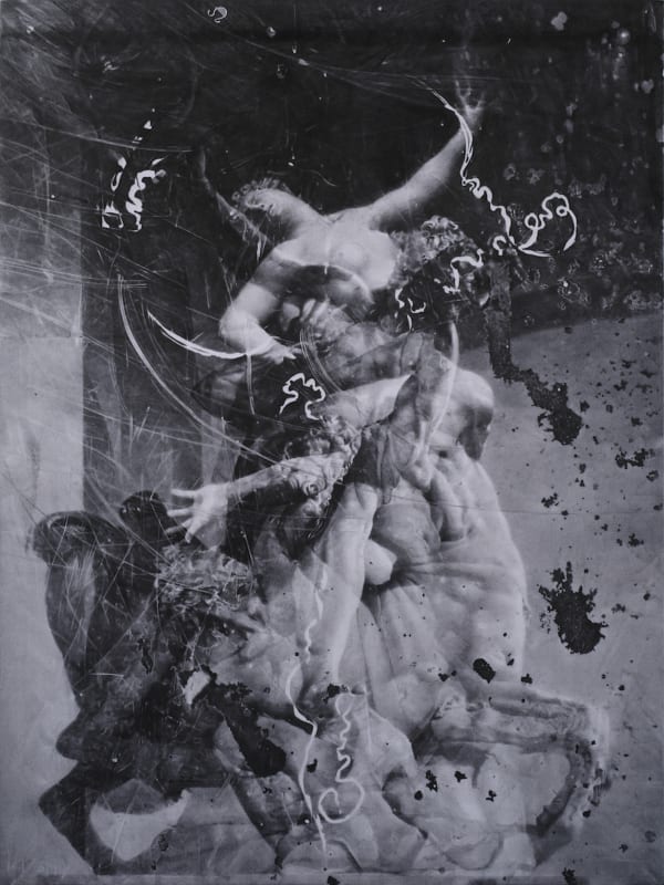 ZHANG Yunyao Study in Figures 形体习作, 2019 Graphite on felt 石墨毛毡 305 x 230 cm