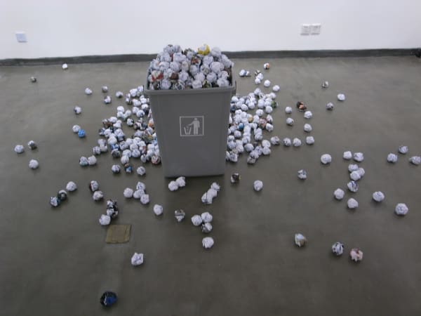 LIU Ren Messages that Sink into the Bottom 一堆被沉入底部的信息, 2011 Print on Paper 打印在纸上 Dimensions variable尺寸可变