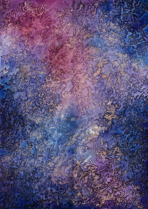 WANG Ningde The Deluge 19841407 大洪水19841407, 2022 Photographic paper, modulated printing inks applied by the artist 相纸、艺术家调配打印墨水堆积 198 × 141.5 cm Unique 唯一版本