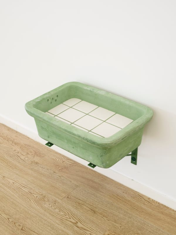 ZHANG Ruyi Reflection-2 倒影-2, 2018 Concrete, pigment,ceramic tiles, and metal 混凝土，色粉，瓷砖，和金属 36.5 x 50 x 20 cm