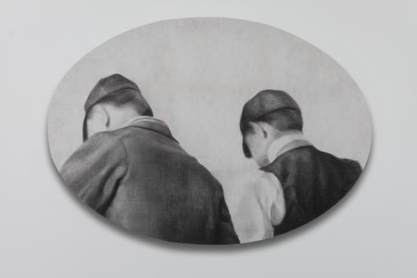 ZHANG Yunyao The Back 背影, 2013 Charcoal on felt 碳笔毛毡 71 x 100 cm