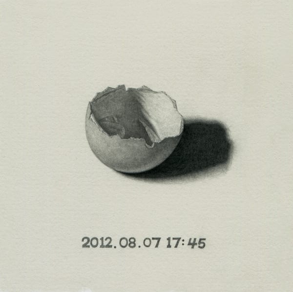 LIU Ren Nothing 2012.08.07 17:45 空 2012.08.07 17:45, 2012 Pencil on paper 纸上铅笔 12 x 12 cm