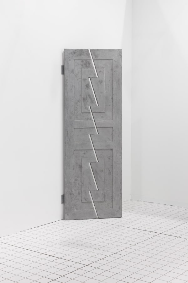 ZHANG Ruyi What and Where 什么和哪里, 2018 Concrete, hinge 混凝土、合页 190 x 67.2 x 4.5 cm