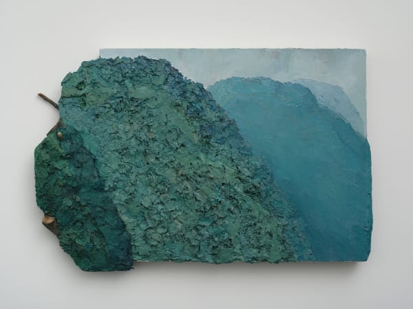 GUO Haiqiang 2020.9.24, 2020 Oil on canvas,branch 布面油彩,树枝 43 x 65 cm