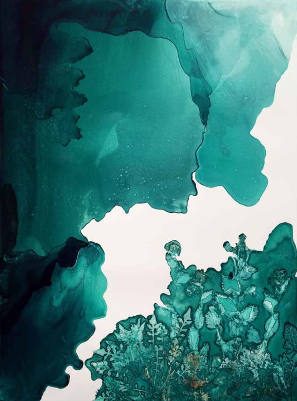 WANG Ningde The Deluge 14721065 大洪水 14721065, 2024 Photographic paper, modulated printing inks applied by artist 相纸、艺术家调配打印墨水堆积 147.5 × 107 cm Unique 唯一版本