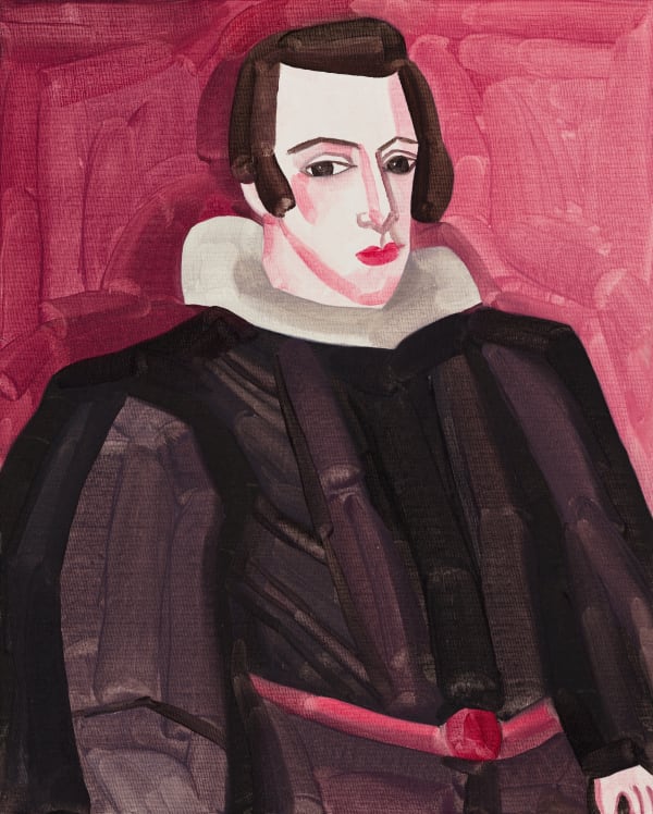 HU Zi Philip IV (after Vela'zquez) 摹委拉斯开兹的菲利普四世, 2019 Oil on canvas 布面油画 50 x 40 cm