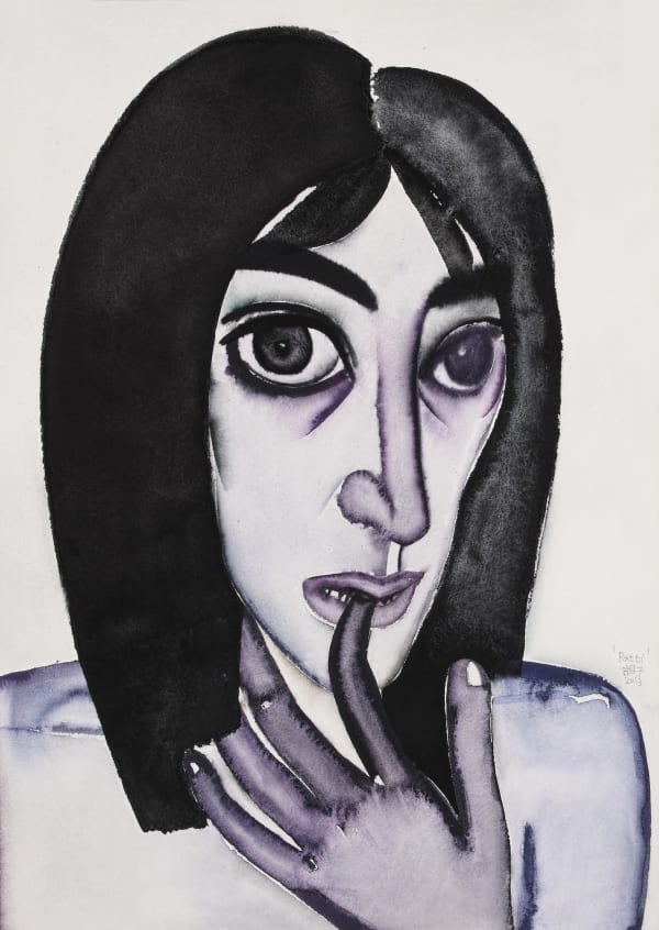 HU Zi Patti, 2013 Gouache on paper 纸上水粉 53.5 x 37.5 cm