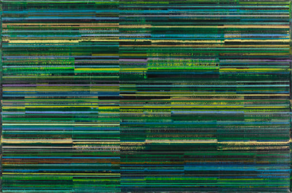 QU Fengguo Corn Rain, Four Seasons 四季 谷雨, 2014 Oil on Canvas 布面油画 145 x 220 cm