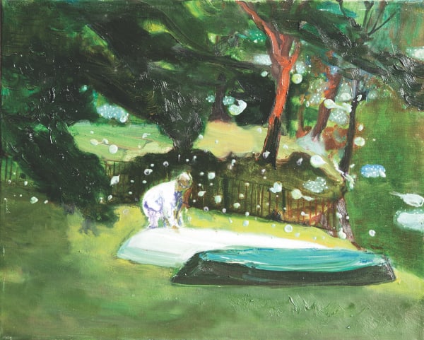 XU Jin Upside-down Canoes 卧舟, 2017 Oil on canvas 布面油画 41 x 51 cm
