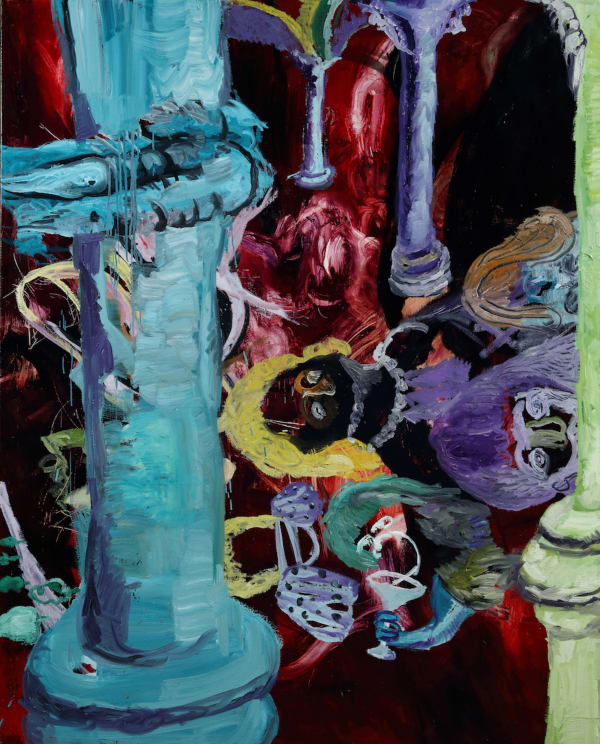 CHANG Ling The Hall with Roman Columns 罗马柱厅, 2016 Oil on Canvas 布面油画 162 x 130 cm