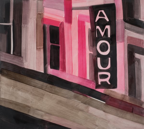 HU Zi Amour, 2016 Oil on board 木板油画 40 x 45 cm