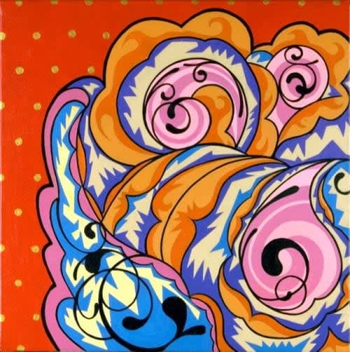 Jonathan Pannacciò Flower in bad trip , 2008 Acrylic on canvas 30 x 30 cm