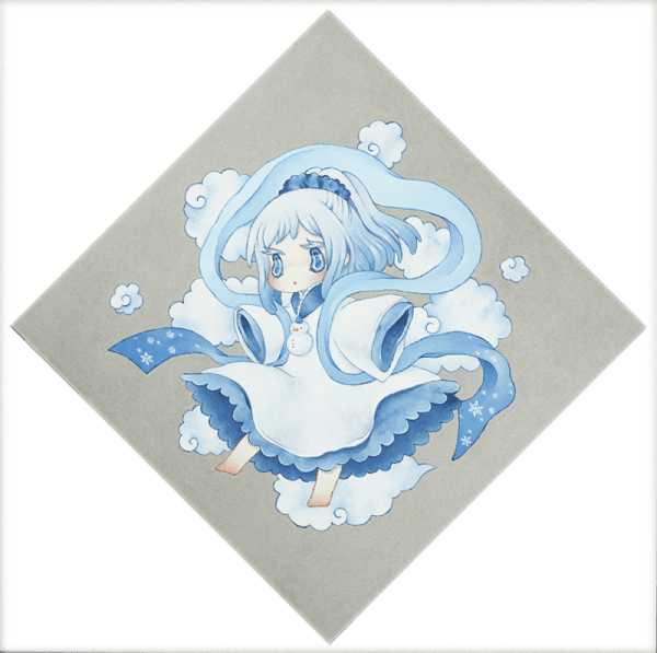 Ryoko Kaneta YUKINKO, 2023 Acrylic on canvas 65.2 x 65.2 x 2.5 cm (S15)