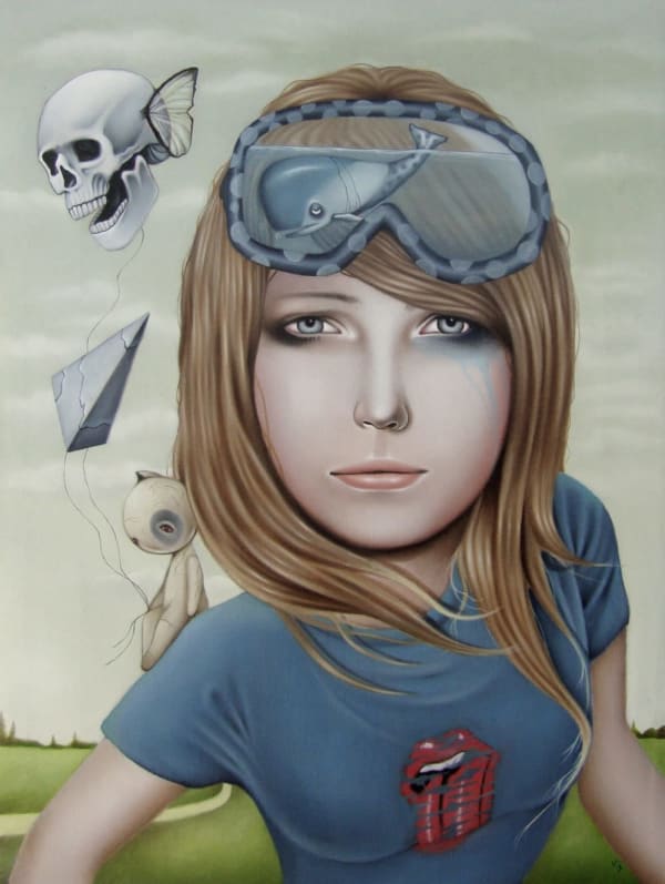 Seven Moods Rolling Girl, 2012 Oil on linen 46 x 62 cm