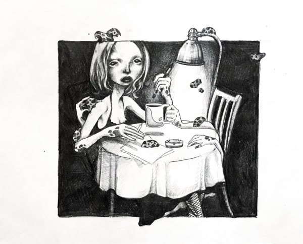 Afarin Sajedi I'm never alone, 2012 Graphite on paper 30 x 40 cm (12 x 16 inch)