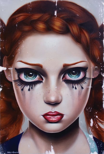 Sas Christian Undefeated Oil on canvas 61 x 46 cm