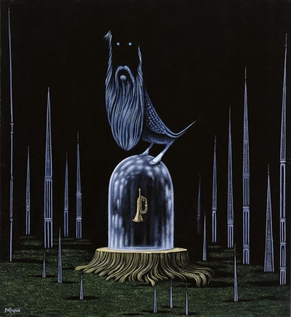 Nathan Spoor The Sentinel, 2008 Acrylic on canvas 55.88 x 50.8 cm
