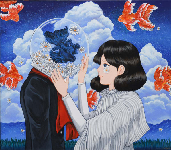 Nateepol Let Me Help You, 2024 Acrylic On Canvas 80 x 70 cm 27.5 x 31.5 in