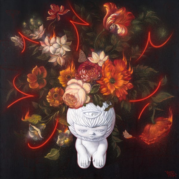 Alex Face, White-Hot Red, 2023