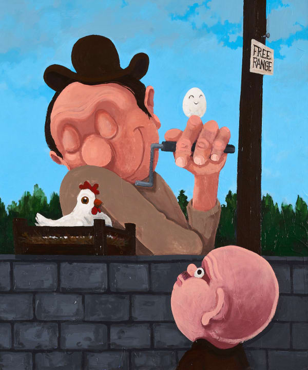 Erkut Terliksiz Saleman, 2023 Acrylic on canvas 100 x 120 cm, 39.4 x 47.2 in