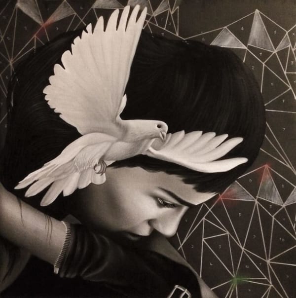 Seven Moods So Far So Close Oil On Canvas 50 x 50 cm