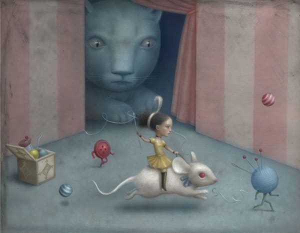 Nicoletta Ceccoli Fille Mal Gardée, 2010 Acrylic on paper 34 x 26 cm