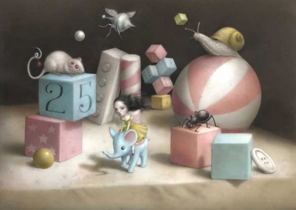 Nicoletta Ceccoli The elephant journey, 2010 Acrylic, graphite on paper 30.5 x 43 cm