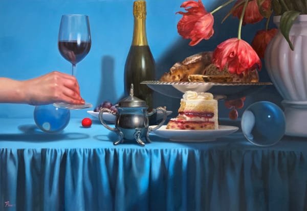 Kana Tsumura, Blue Dining Table I, 2024