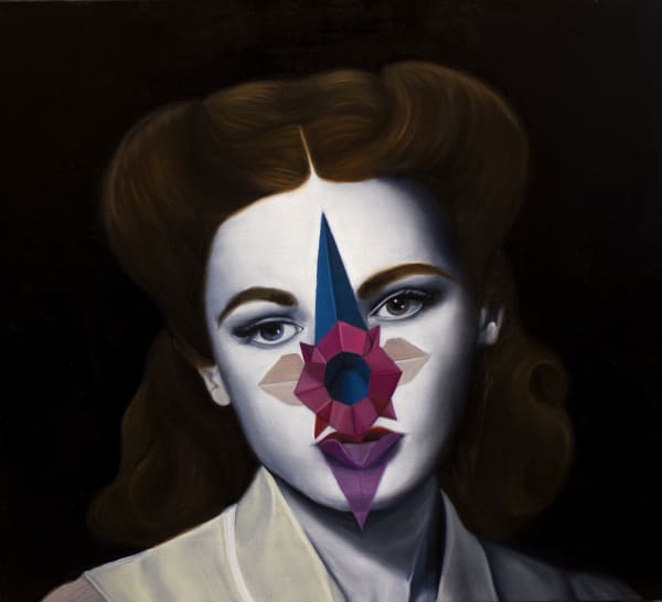 Silvia Idili Visionaria 66, 2020 Oil on board 44 x 40 cm