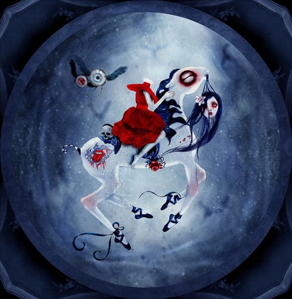 Natalie Shau Ominous Ride , 2009 Digital illustration on paper 58,6 x 60 cm