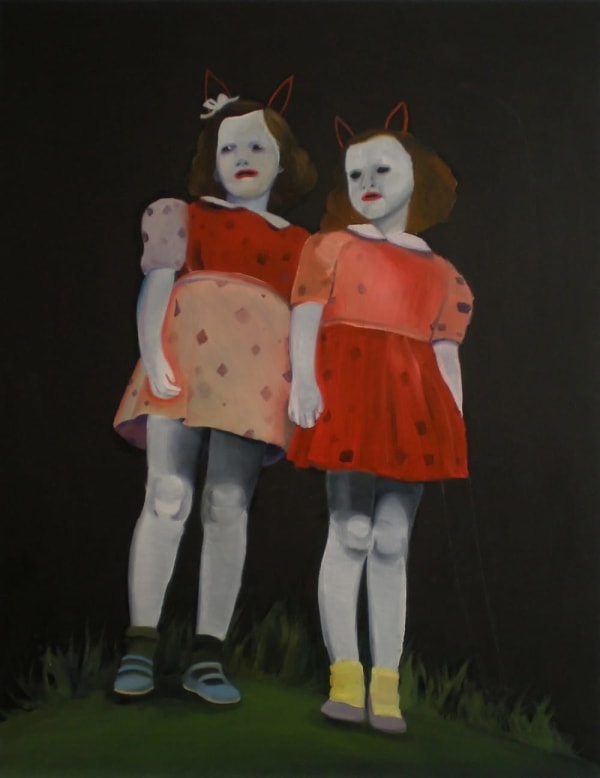 Silvia Idili Il polo magnetico, 2010 Oil on board 40 x 50 cm