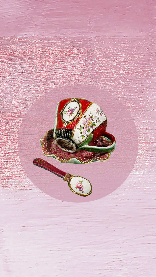 Ceramic Tales, Palpitation Tea Cup & spoon