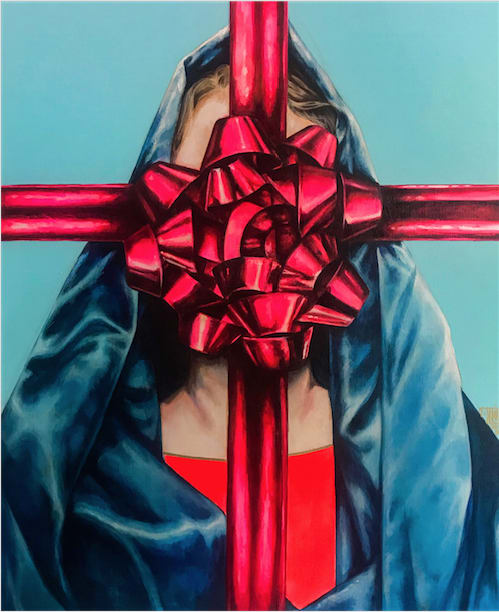 Afarin Sajedi The New Year, 2019 Acrylic on canvas 100 x 81 cm 39.37 x 31.9 in