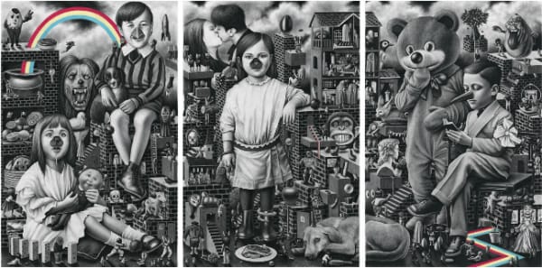 Amandine Urruty, The Meat (Triptych), 2018