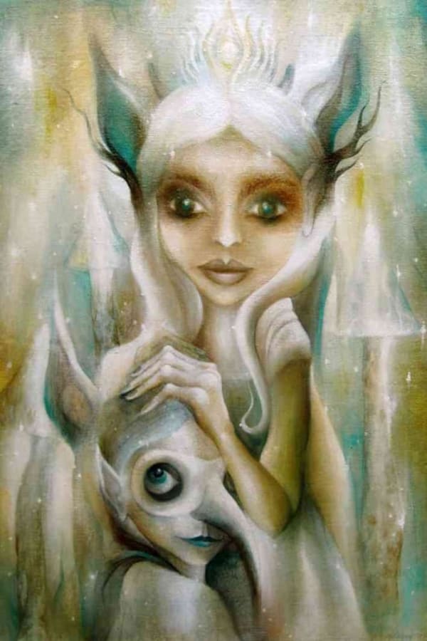 Valentina Brostean waiting for a miracle , 2012 Acrylic on Canvas 37 x 54 cm