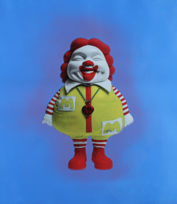 Ron English Mc Supersized 13, 2016 Acrylic, spray paint and silkscreen ink on canvas 51x61