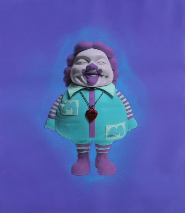 Ron English Mc Supersized 9, 2016 Acrylic, spray paint and silkscreen ink on canvas 51x61