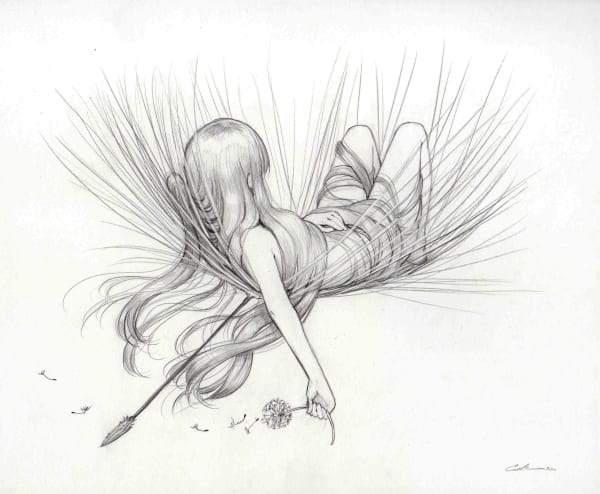 Camilla d'Errico The Newborn, 2020 Graphite on paper 8.5x11 in