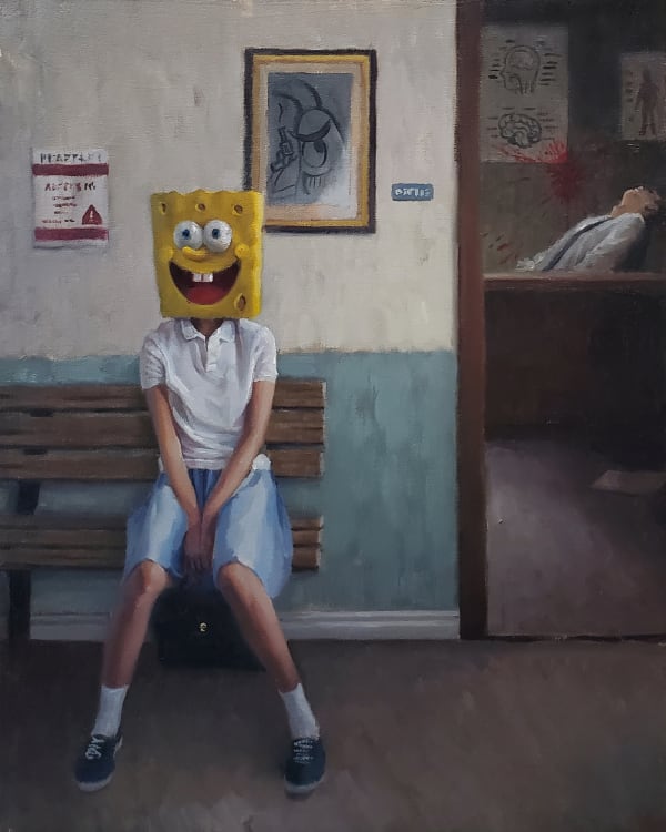 Leegan Koo Doctor’s Office oil on canvas 16x20 in