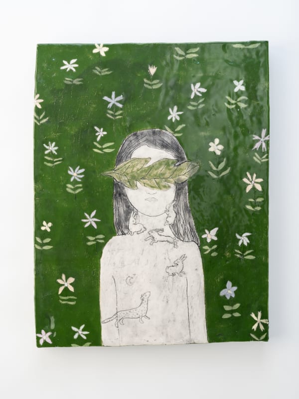 Clémentine De Chabaneix Ce que je garde, 2025 Glazed ceramic 29,7 x 22,5 x 2,2 cm, 11.7 x 8.9 x 0.9 in